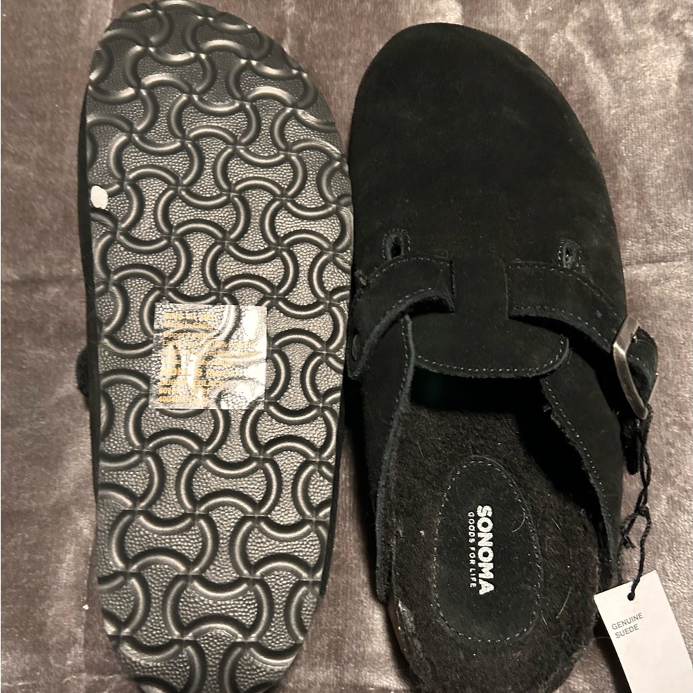 Sonoma fur lined Waterford suede clogs